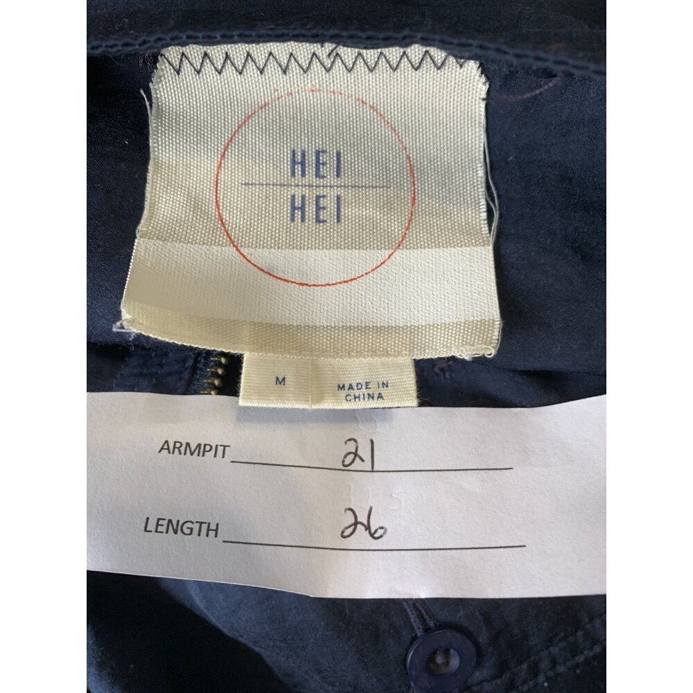 Anthropologie HEI HEI Women’s Medium Blue Utility Jacket Cargo Belt Outdoor - Picture 2 of 8